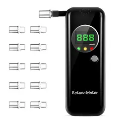 EEK-Brand Ketone Breath Testing Meter for Ketosis Testing for Family Use with 10 Replaceable Mouthpieces