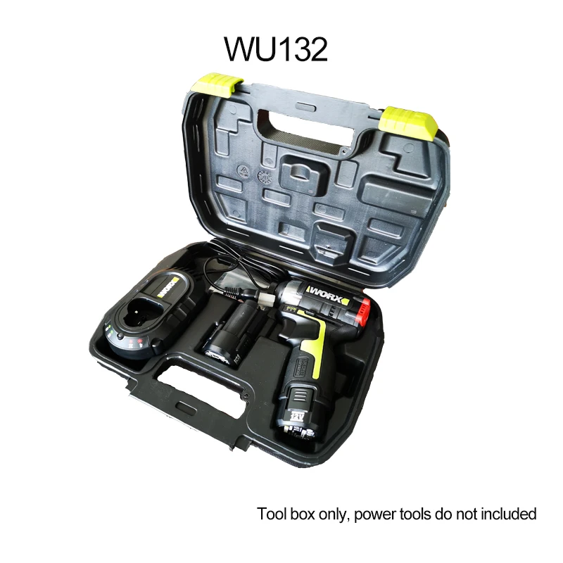 WORX Plastiec Box Tool Box Suit for 12V Series WU132 WU131 WU130 WE210 WE211 WE212 Injection Plastic Box High Strength Portable