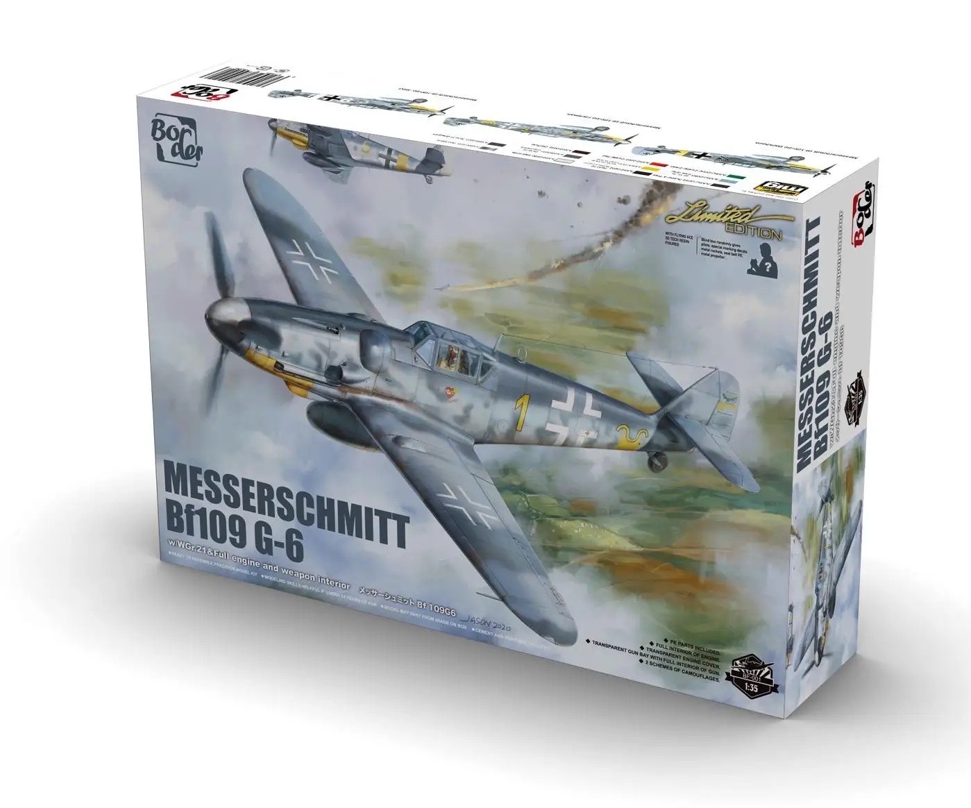 

BORDER BF-001 1:35 Scale MESSERSCHMITT BF109G-6 - Model Kit