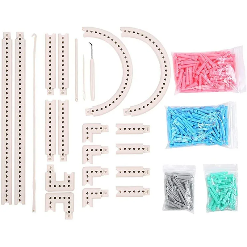 Knitting Machine Needles Weaving Machine Manual Weaving Loom Kit Weaving Loom Craft Kit Children DIY Weaving Sewing Machine