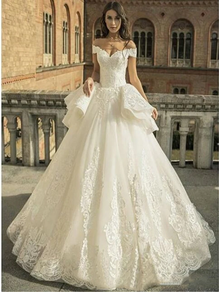 

Ball Gown Lace Zuhair Murad Princess Wedding Dresses Sweetheart Drop Waist 2020 New Wedding Gowns Nigeria African Sweetheart