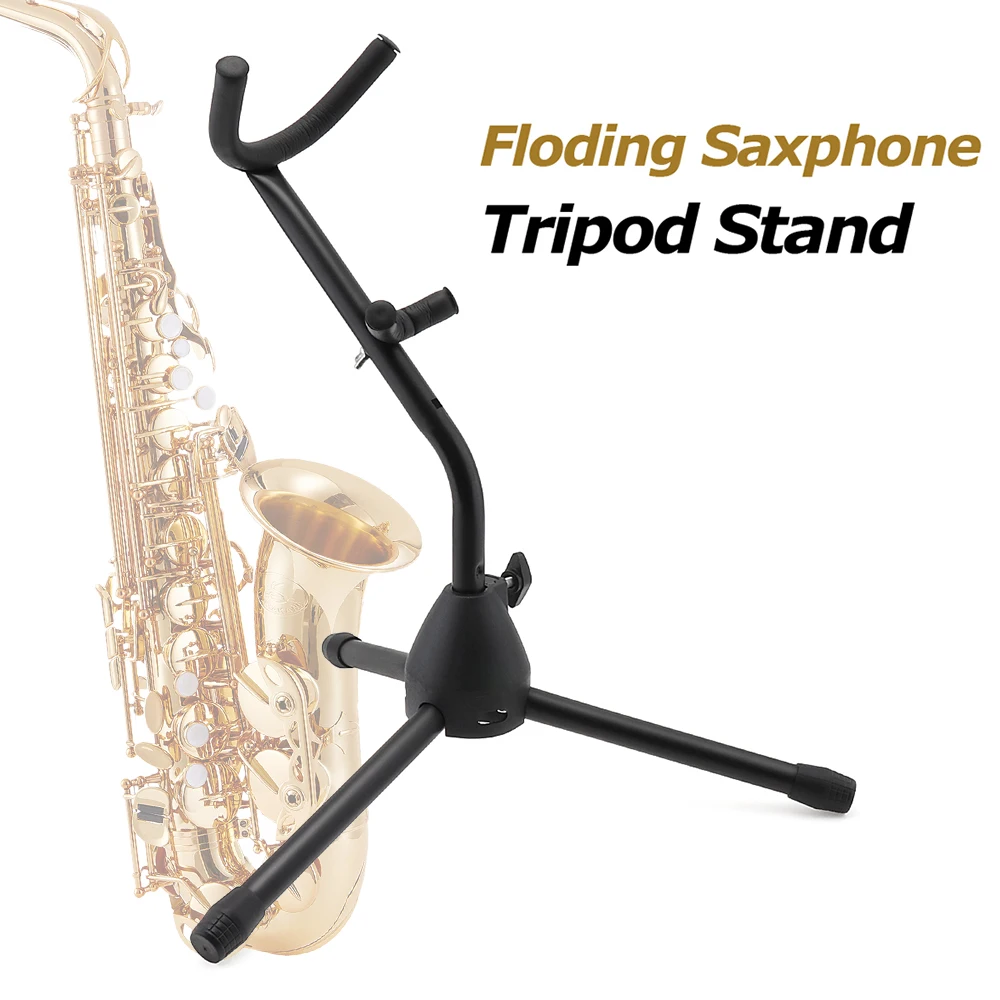 IRIN High Quality  Professional Tubular Construction Folding Saxophone Tripod Floor Stand Holder Alto Sax Rack Accessories