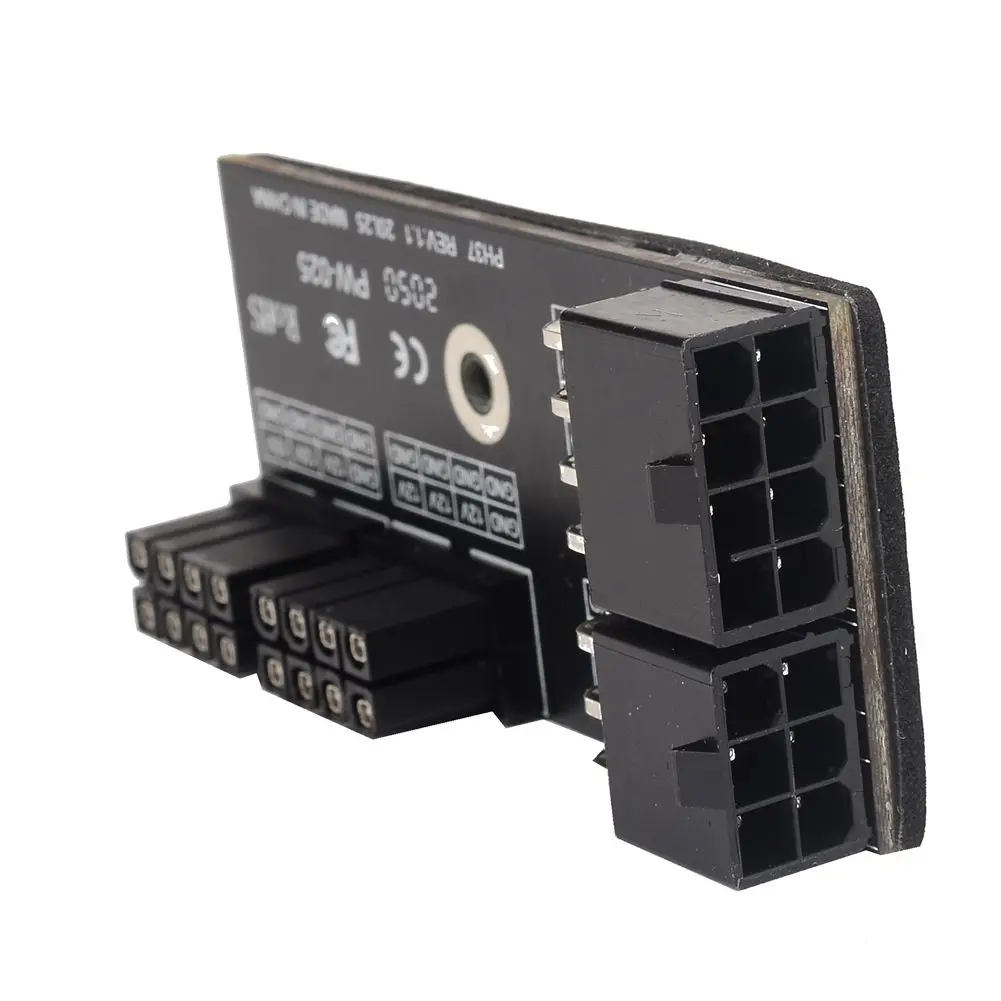 180 Degree Dual ATX 8Pin Female to 6+8Pin Male Power Adapter for NVIDIA 3080 3090 Graphics Card GPU 12V Power Supply Connector