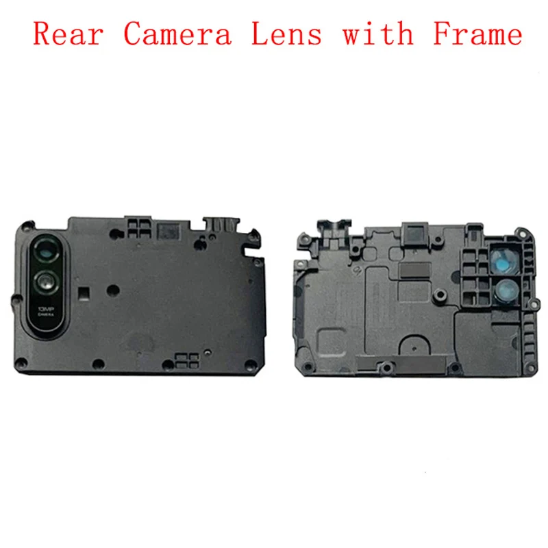 Rear Back Camera Lens Glass with Frame Holder For Xiaomi Redmi 9A Camera Frame Repair Spare Replacement Parts