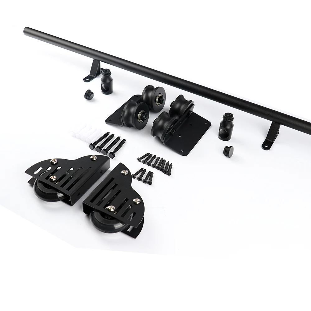 Imagem -06 - Escada do Carvalho com Junção do Metal Trilha Deslizante Preta Roda Inferior Preto Faça Você Mesmo Iva Não Incluído 8ft 9ft 10ft