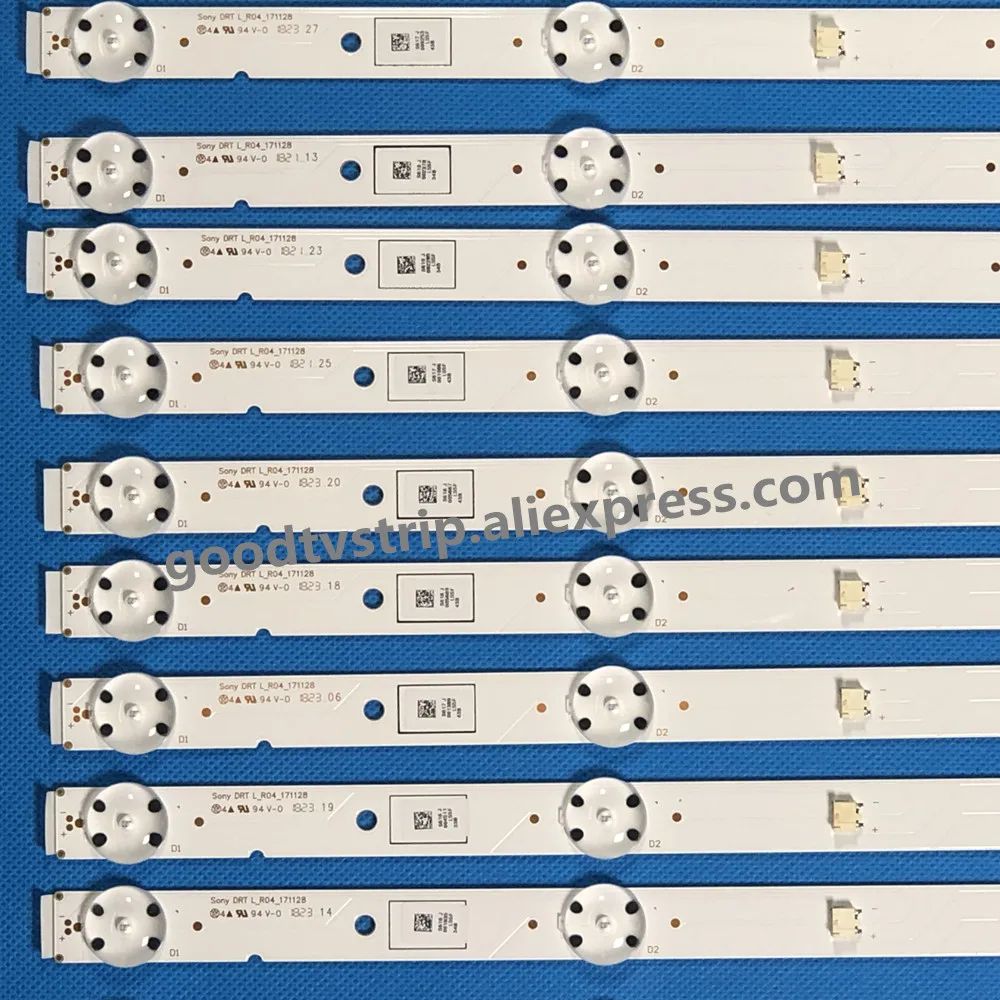 10pcs LED Backlight Strip For KD-55XF7003 KD-55XF7096 KD-55XF7073 KD-55XF7596  KD-50XF7004 Kd-55x705F DRT L_R04_171128