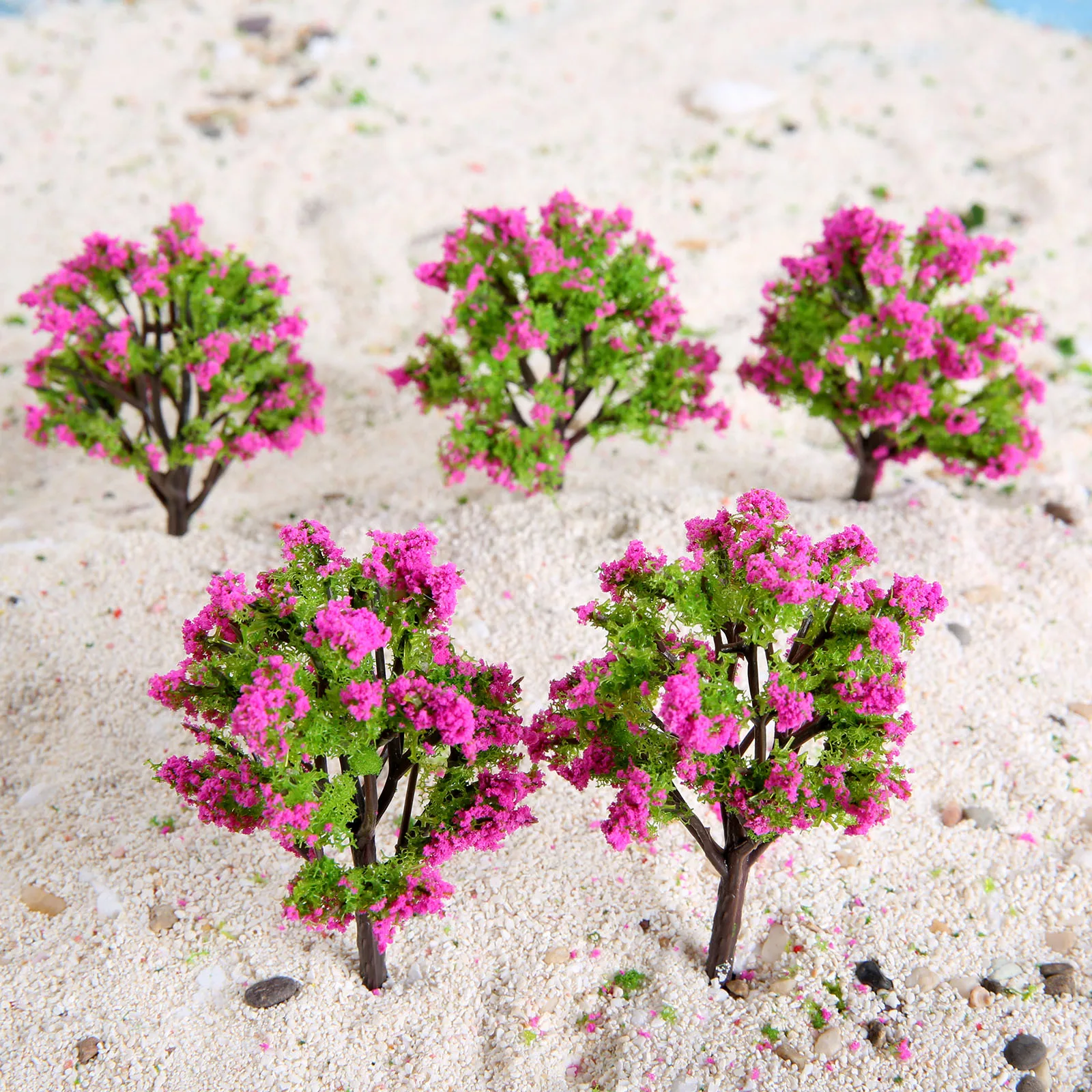 20pc 75mm Plastic Model Trees Scale 1:100 Architectural Railroad Layout Garden Landscape Scenery Trees Model Diorama Miniatures