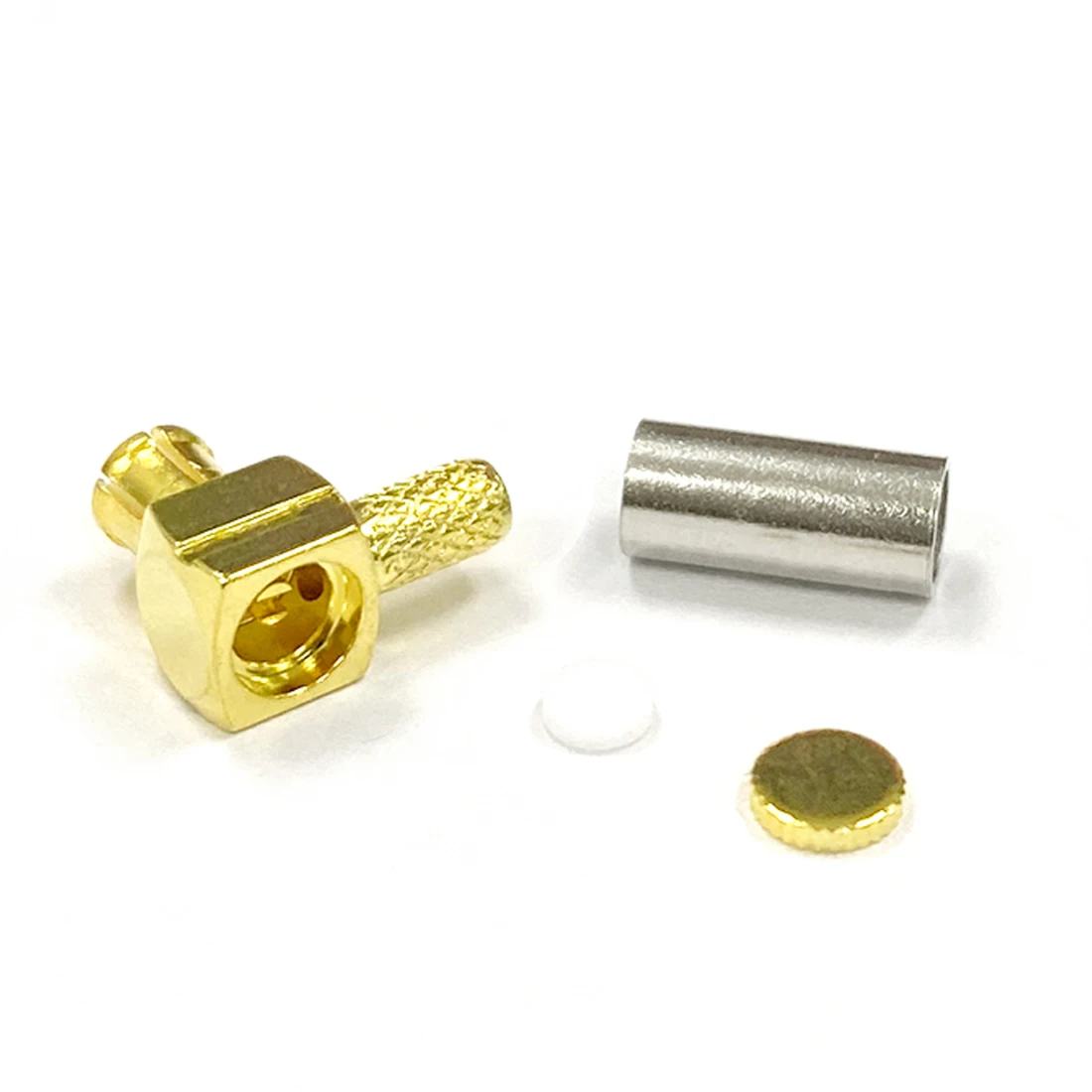 1PC MCX Connector Male Plug Right Angle 90-Degree  RF Coax  Crimp For  RG316 RG174 LMR100  Cable Goldplated  NEW Wholesale