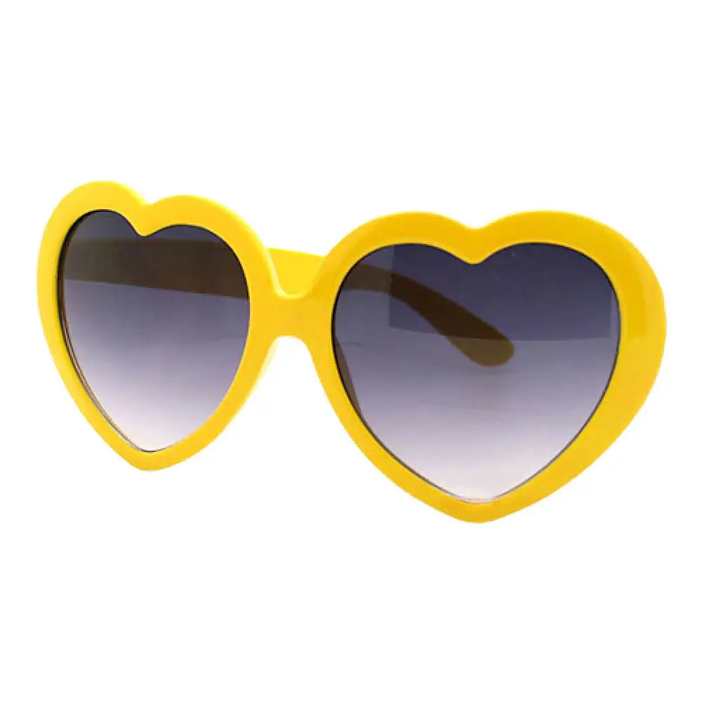 Amor coração forma óculos de sol para homens e mulheres, óculos engraçados, moda verão, presente