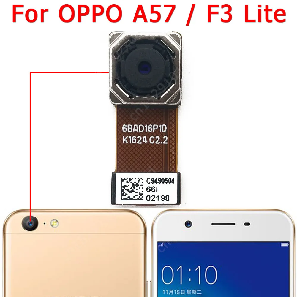 Front Rear Backside Camera For OPPO A52 A53 A53s A54 A54s A57 A59 Facing Back View Selfie Big Camera Module Flex Cable