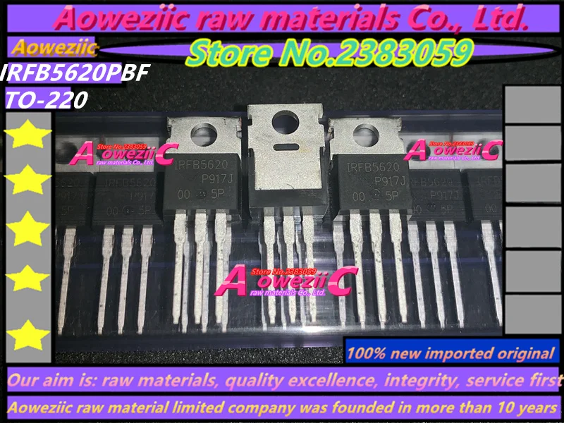 Aoweziic  2019+  100% new imported original IRFB5620 IRFB5620PBF TO-220  MOS tube field effect transistor 25A 200V