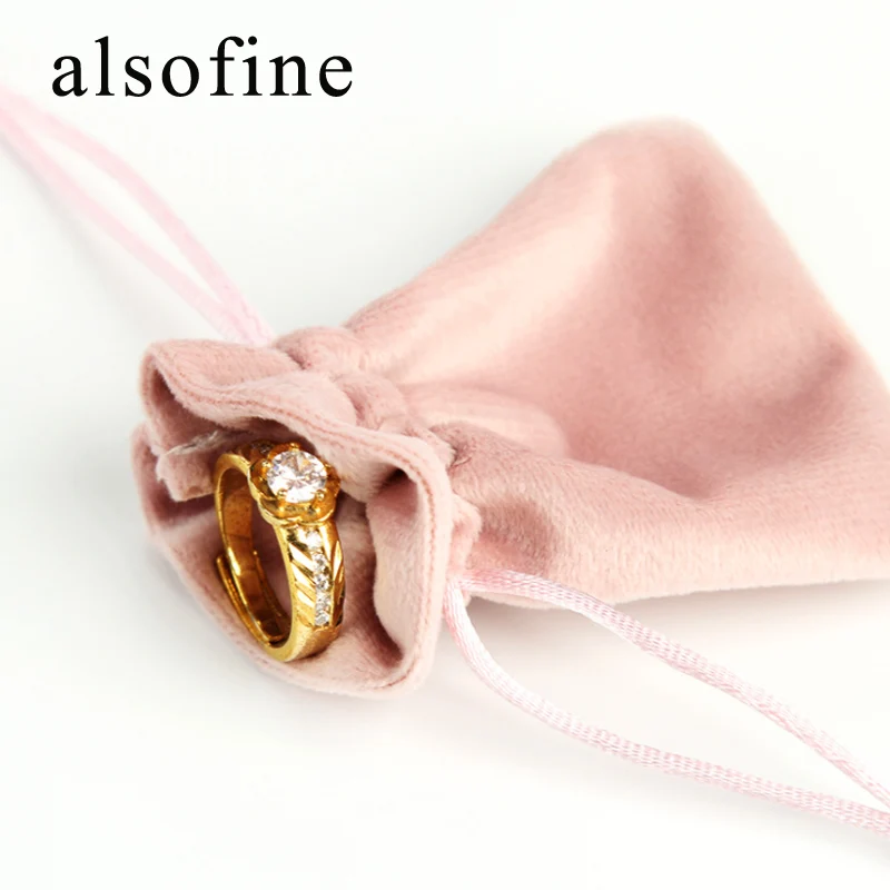 

New Arrival Flannel Jewelry Bag Travel Organizer Drawstring Small Cloth Bag Kit Fu Bag Jewelry Gift Wen Wan Bag Wholesale Price