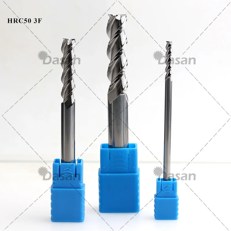 1pcs Endmills Carbide 4mm 6mm 8mm Long 100mm Mill Cutter Tool 2F 3F 4F flat  Lathe cnc Metal Milling Cutter Tool for steel