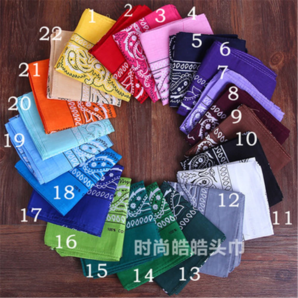 

Cotton cashew flower headscarf, outdoor riding scarf hip-hop headscarf JQ030