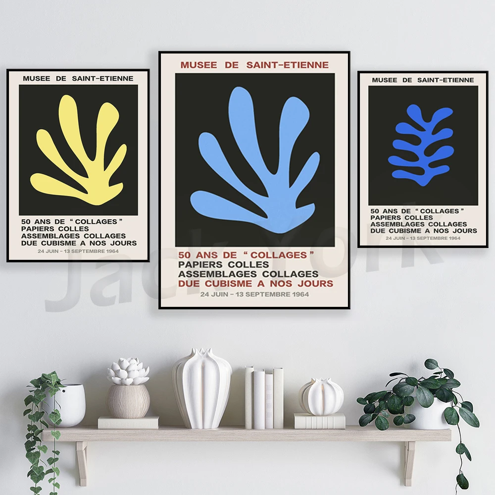 Floral Exhibition Art Print | Cut Out Art | Flower Market Print | Museum Exhibition | Line Art | Exhibition Poster