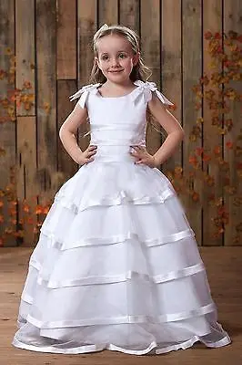 

first communion dresses for girls 2016 new fashion vestido de festa de casamento bows flower girl dresses for weddings ball gown