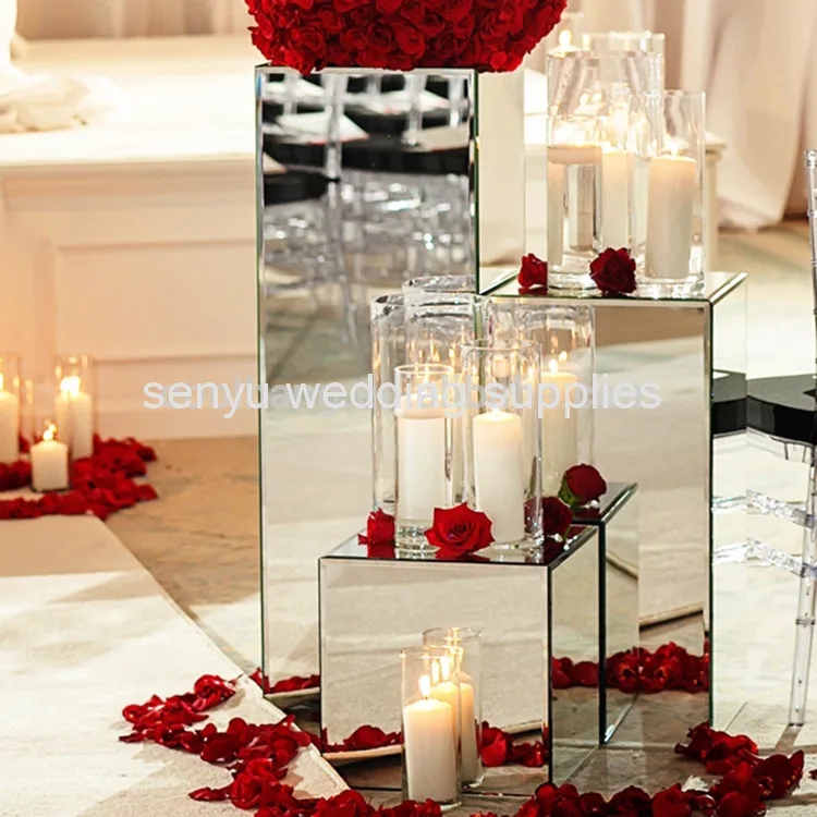 

Tall wholesale wedding mirror acrylic aisle stands weddings/pillars/ wedding walkway flower stand for wedding decoration