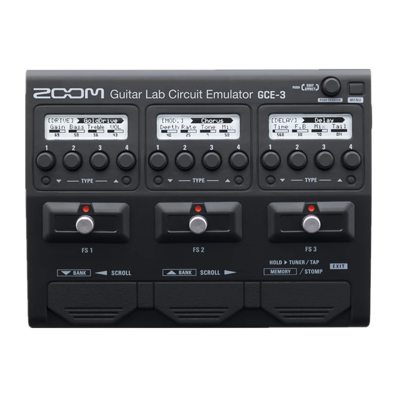 Zoom GCE-3 Guitar Multi Effect Device, Multi Effect Pedal, USB Audio Interface For Guitar And Bass Guitar NEW