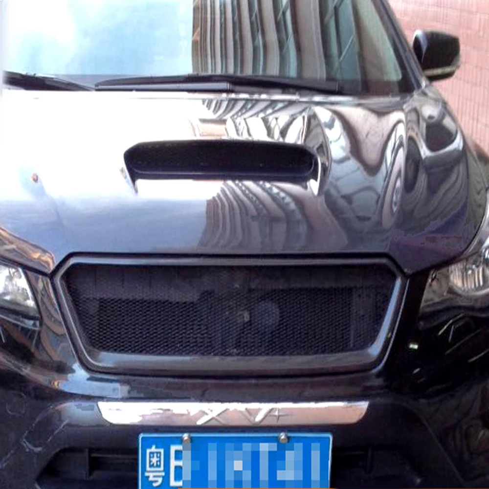 XV Real Carbon Fiber Front Racing Grill Body Kit Auto Bumper Mesh Guard for Subaru XV 2011-2014 Not Logo Car Accessories