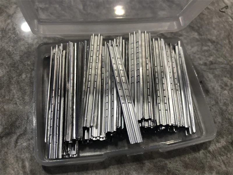 100Pcs/Box Zweireihig Fertig Zinn Folie Streifen Werkzeuge Verbesserte Versio Goldene/Silber Allgemeine-zweck zinn folie Schlosser Werkzeuge