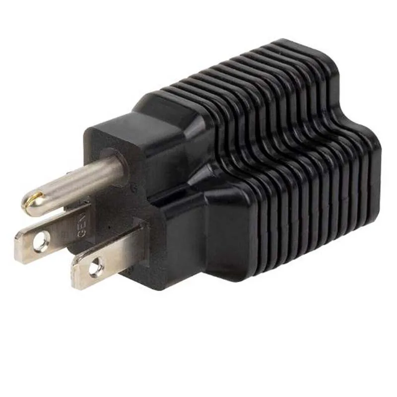 1 قطعة الولايات المتحدة الأمريكية الأسود ذكر إلى أنثى 3 الشق قابس مهايئ الطاقة نيما 5-15P إلى 5-15R 5-20R 6-15R 6-20R قابس طاقة محول مأخذ التوصيل