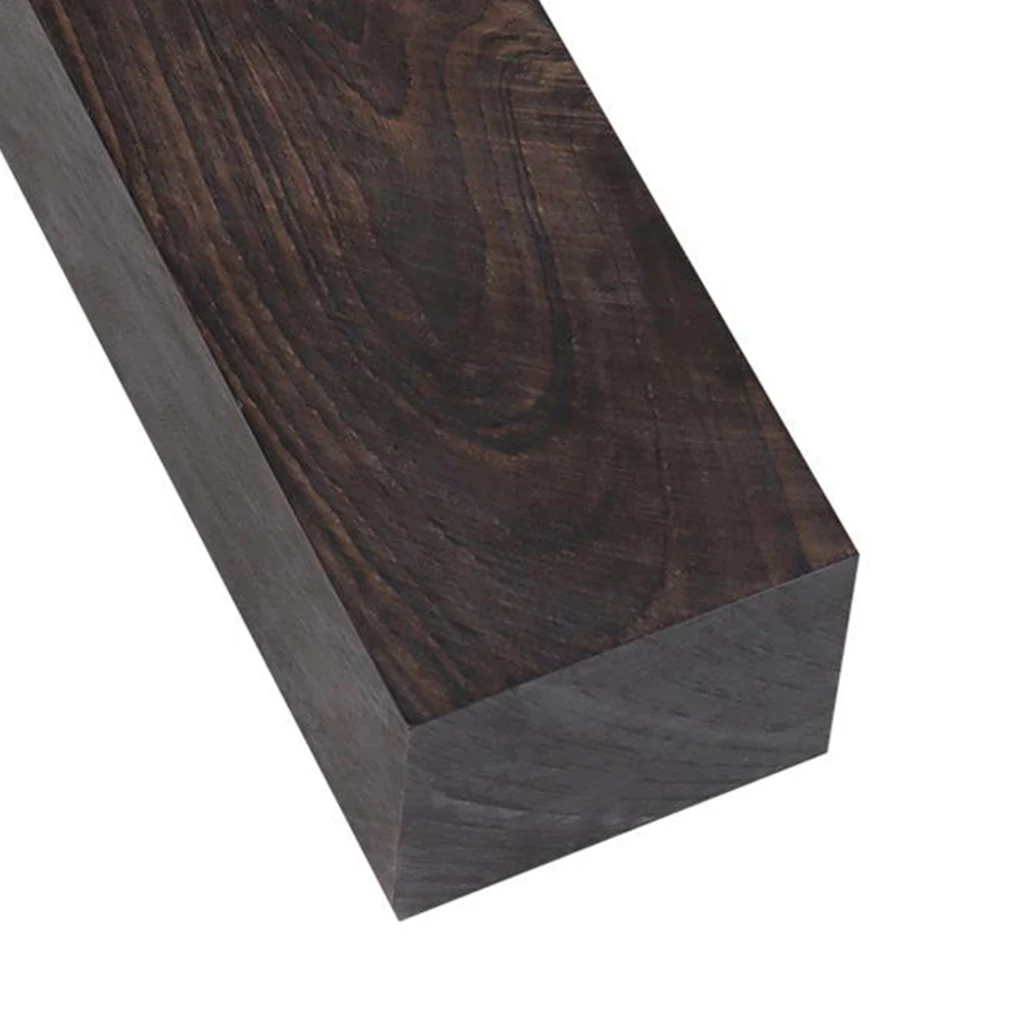 120x40x50mm Wood Brown Ebony Lumber Blank Extra Large Carving Blocks - DIY Material for Music Instruments Guitar Parts