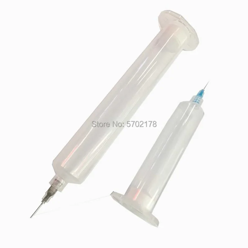 20pcs Industrial Syringe Anti-corrosion Dispensing Syringe Transparent Small Capacity  US type Syringe