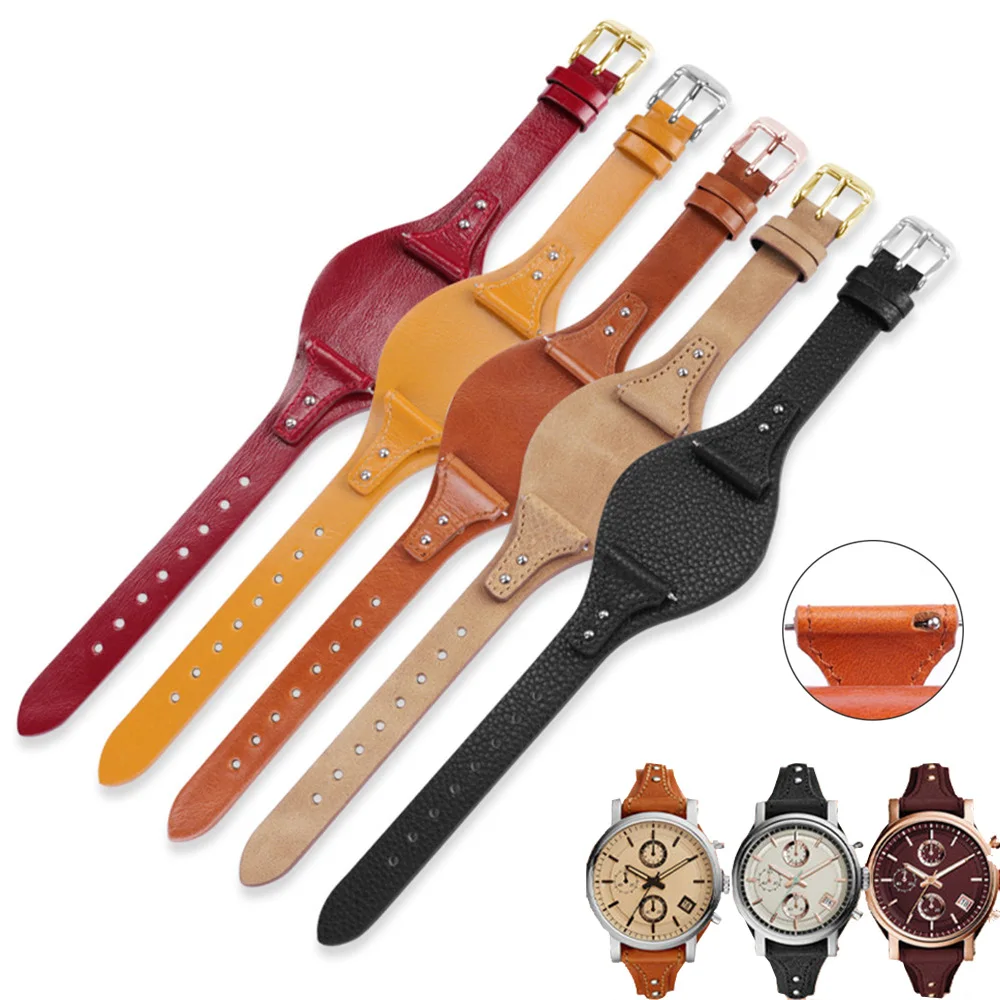 18mm Watch Strap for Fossil ES4114 ES4113 ES3625 ES3616 ES3838 ES4045 Soft Women Genuine Cowhide Leather Wrist Bracelet Band