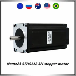 Nema 23 Stepper Motor 3Nm 4-lead 3A 112mm 57 Motor Stepping Motor for 3D Printer CNC Engraving Milling Machine