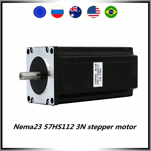 Nema 23 silnik krokowy 3Nm 4-realizacji 3A 112mm 57 silnik silnik krokowy dla 3D drukarki CNC maszyna grawerująca