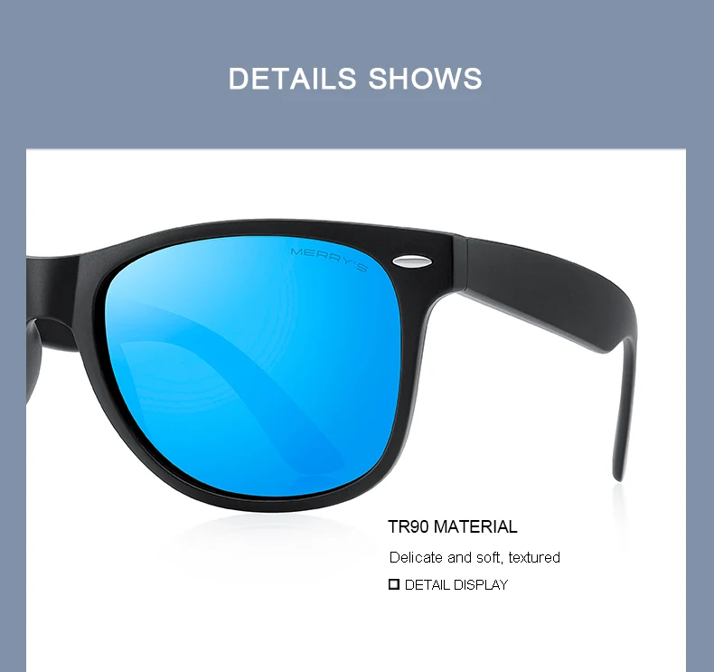 MERRYS DESIGN Men Polarized Sunglasses For Women Classic Retro Rivet Sunglasses For Driving Fishing Outdoor Shades S8318
