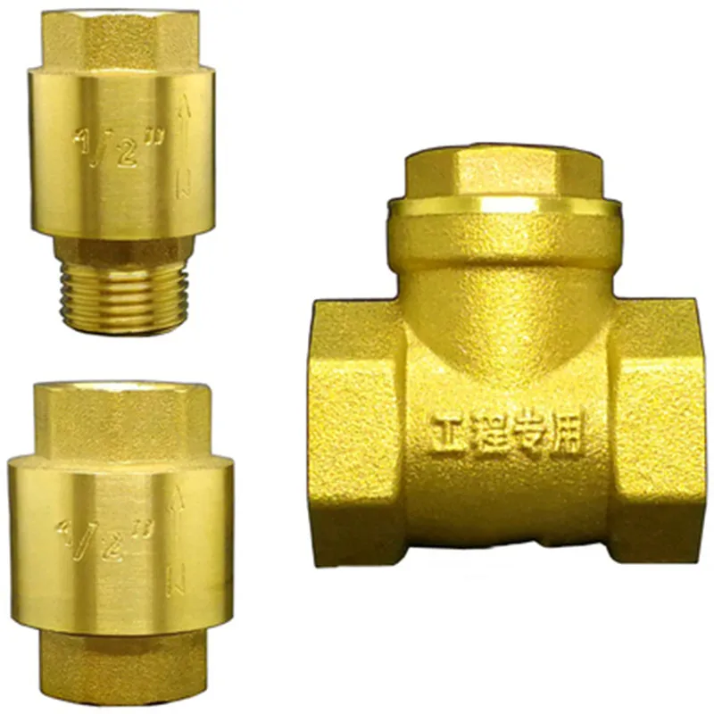 Valve check valve horizontal vertical check valve copper 1 / 2 3 / 4 1 inch DN15 20 25 32 40 50 inner and outer wire