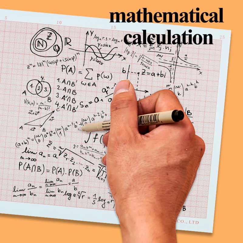 Standard Coordinate Paper A4/A3/A2 Grid Paper Plaid Drawing Paper Manuscript Drafting K-line Calculation Graph Logarithmic Paper