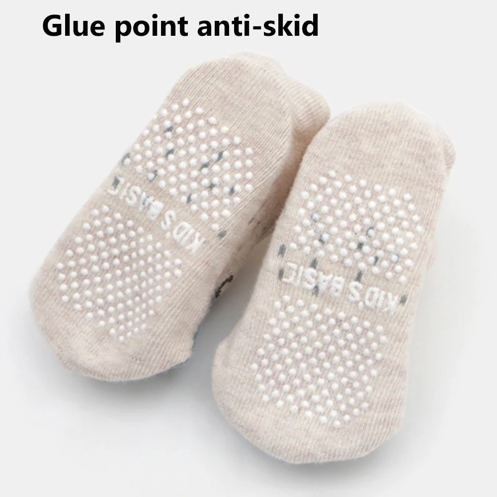 Calcetines de algodón antideslizantes para bebés y niños, calcetín con estampado de animales, zapatos de primeros pasos para recién nacidos, 1 par