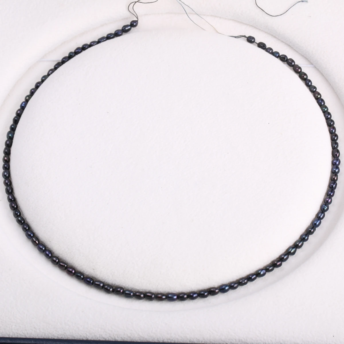 Natural Freshwater Cultured Pearls Beads Rice Shape 100% Natural Pearls for Jewelry Making DIY Strand 14 Inches Size 4-5mm