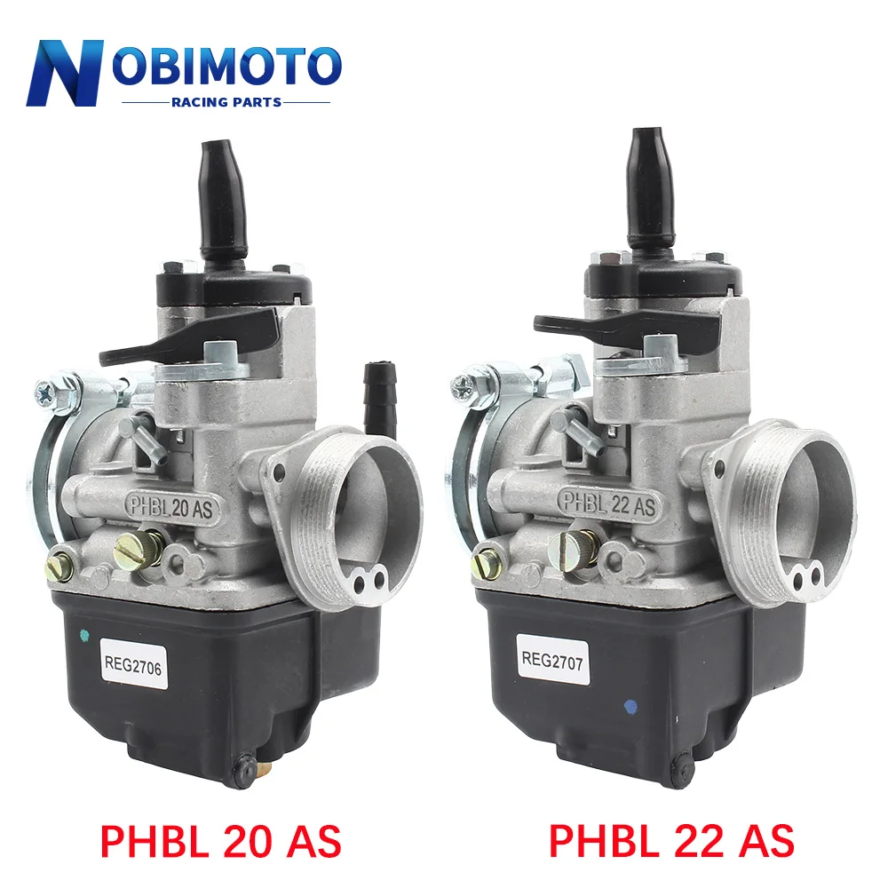 PHBL 20AS PHBL 22AS Carb Carburetor R2706/R2707 20mm/22mm 2 Stroke 50-250cc Dellorto Universal Racing Carburetor