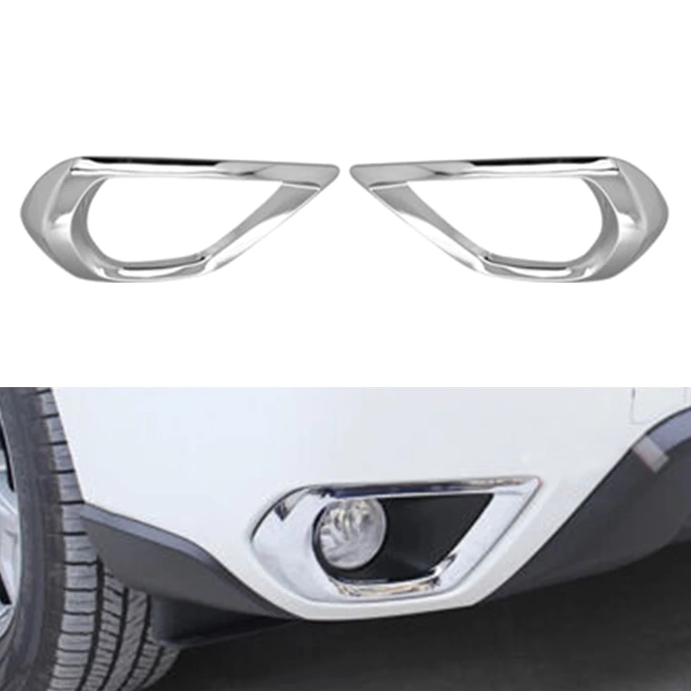 

For Subaru Forester 2Pcs Front Fog Light Molding Decorative Cover Trim Chrome Car Styling Accessories 2013 2014 2015