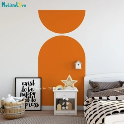 Large Size Half Circle and Abstract Boho Arch Wall Decal Modern Home Decor Living Room Removable Stickers YT6544