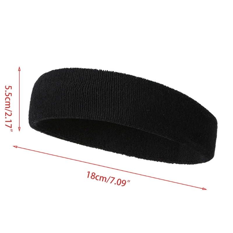 3 Colors Women/Men Cotton Elastic Sweatband Sport Headband Running Fitness Head Band Hair Bandage Cycling Prevent Sweat Band