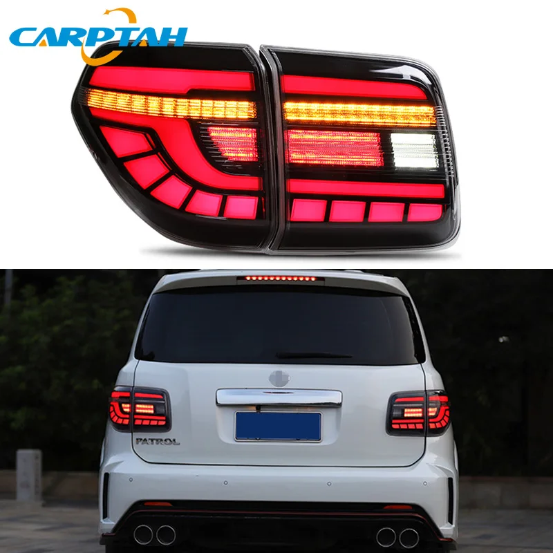 

For Nissan Patrol Y62 2008 2009 2010 -2018 2019 LED Car Taillight Tail Lights Rear Fog Lamp Turn Signal Reverse Brake Light