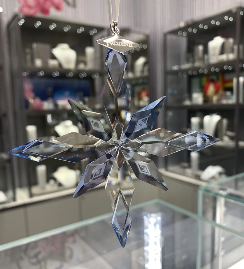 2020 Crystal Snowflakes Car Frozen2 Hanging Pendant Home Room Decoration Suspension Ornaments Christmas Gifts Xmas craft