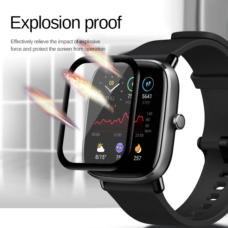 3D Soft Fibre Glass Protective Film Cover For Amazfit Watch GTS2 Mini For Xiaomi Full Screen Protector for Amazfit GTS 2 Mini