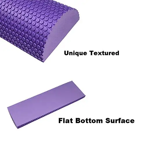 EVA Yoga Block Half Round Massage Foam Roller 30/45cm semi-Circular Foam Shaft Yoga Pilates Portable Massage Pillow