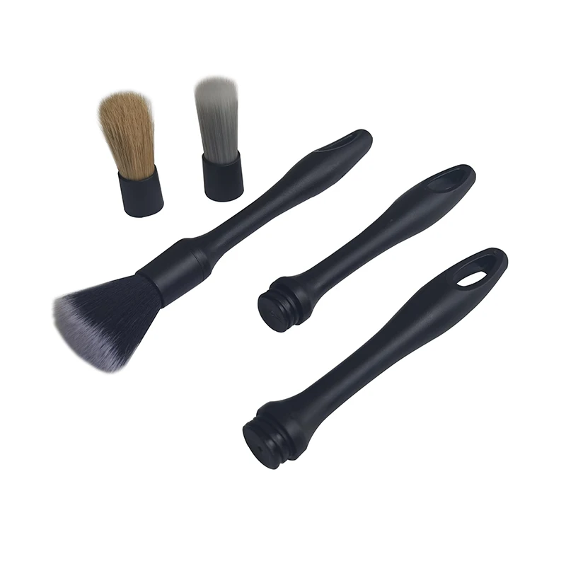 Car Exterior Interior Detail Brush Boar Hair Bristles Brush for Car Cleaning Auto Detail Tools Dashboard Cleaning Brush