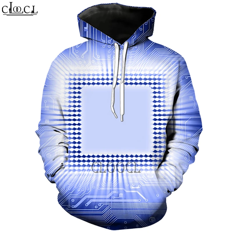 HX 2021  Newest Electronic Chip 3D Print Men Women Fashion Tracksuit Hoodie Unisex Harajuku Hip Hop Style Tops Drop Shipping