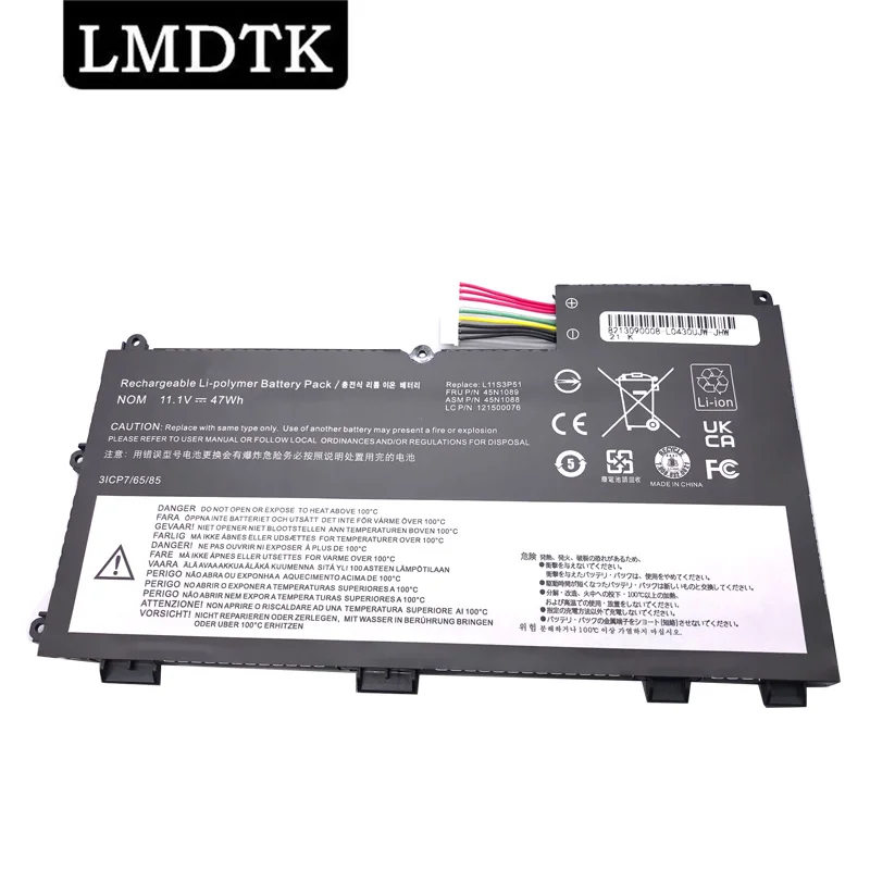 

LMDTK New L11S3P51 L11N3P51 11.1V 47WH Laptop Battery For Lenovo ThinkPad T430U 45N1090 45N1088 45N1089 45N1091 121500077