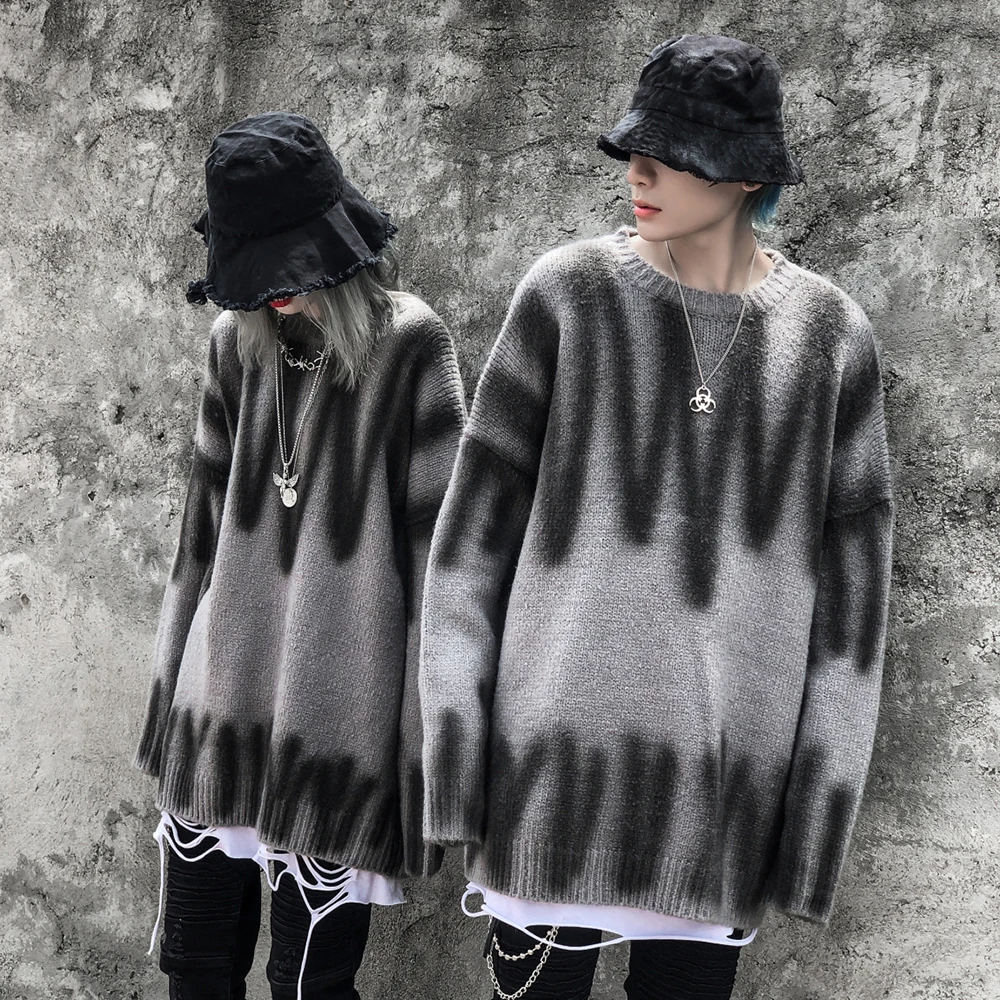 Graffiti Sweter Winter Clothes Woman Sweaters Tops Women New Plus Size Goth Sweater Dress Women Sweaters For Women Fashion