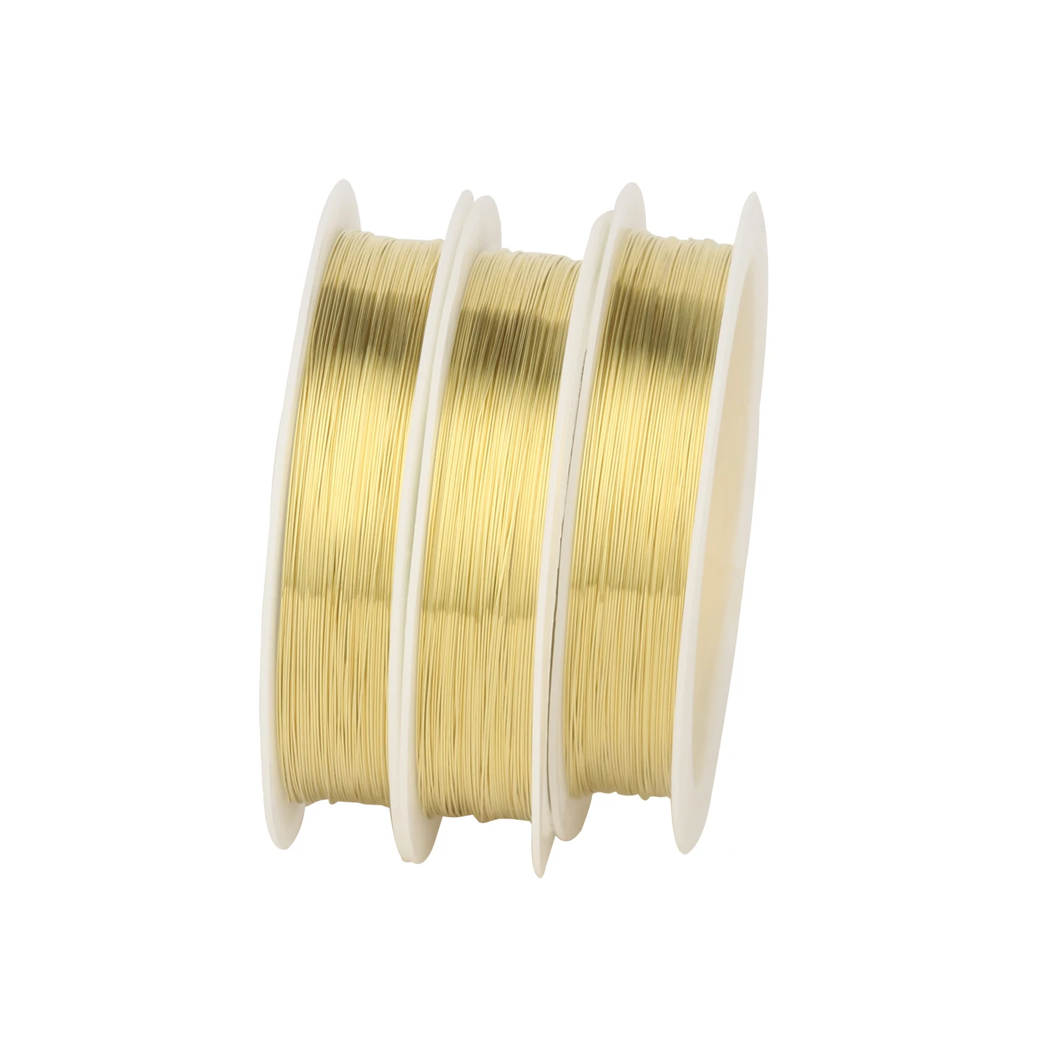 0.2/0.25/0.3/0.4/0.5/0.6/0.7/1mm Gold Silver Color Resistant Strong Copper Line Tone Beading Wire for Jewelry Making Finding