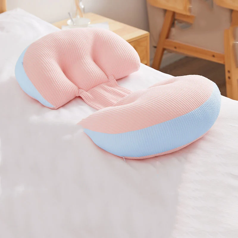 Multi-funzione di Puro Cotone di Sonno Cuscino di Sostegno Per Le Donne Incinte U-Figura di Colore di Corrispondenza Gravidanza Side Sleeper Cuscino Vita