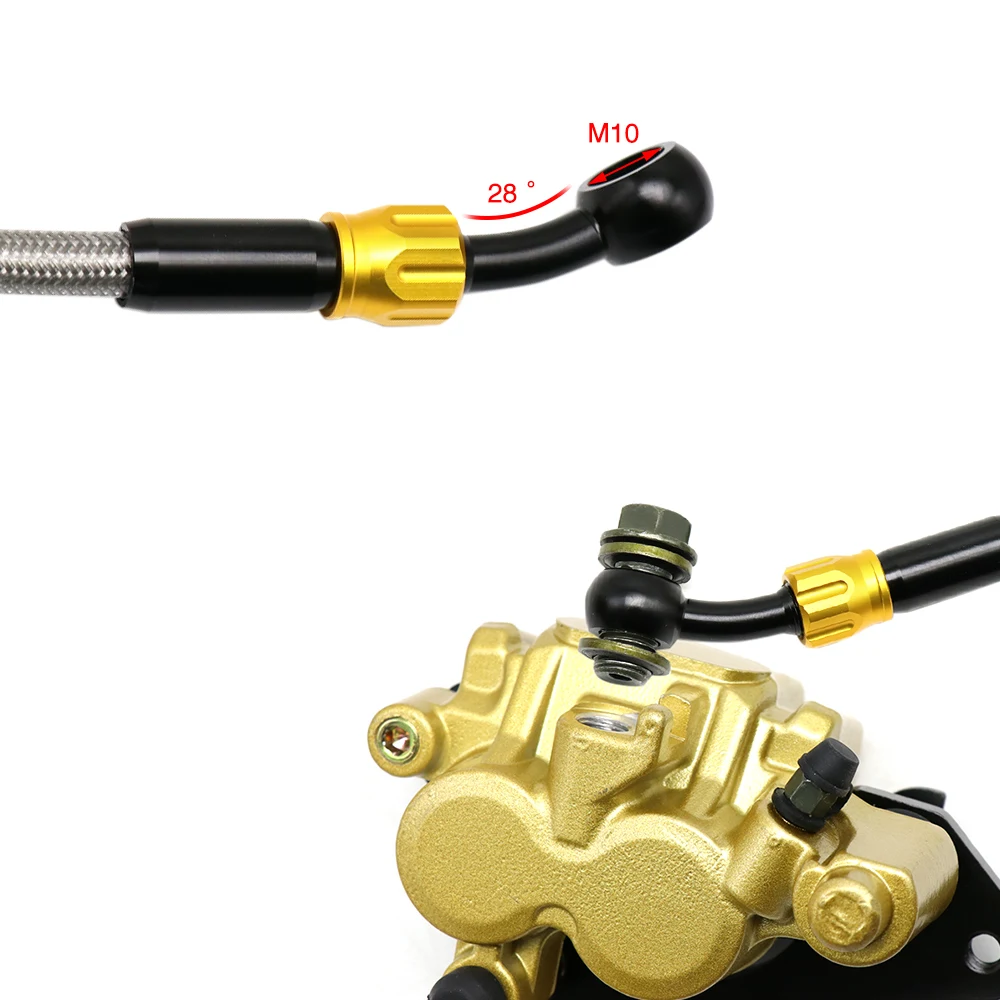 ZSDTRP CNC Aluminum AN3 Brake Line Fluid Quick Release Connect Fitting Adapter Kit Brake Tubing Rapid Disassembly Brake Hose Kit